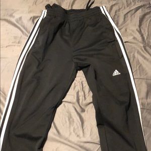 Adidas 3 stripe track pants